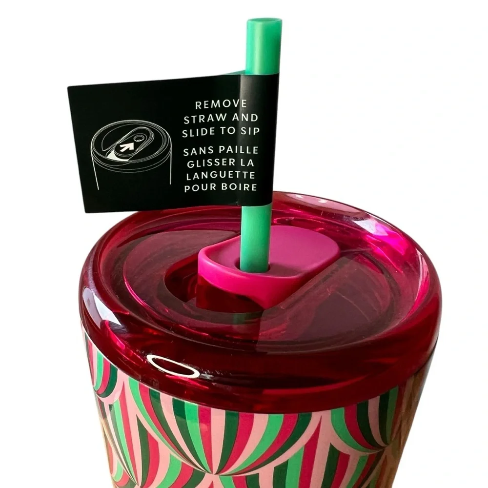 Starbucks 2024 24 oz Venti Cup Rare Design Sip or Straw Coffee Tumbler Brand New
